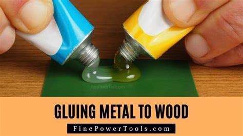 how to glue metal to wood